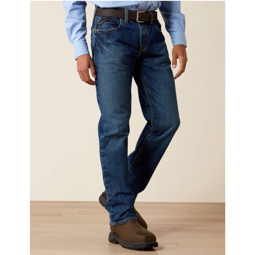 ARIAT WORK Men's Flame Resistant FR M3 Loose Fit Straight Leg Jean 38 X 32